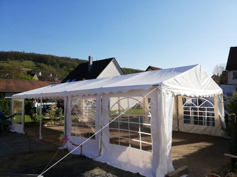Geburtstag im Garten feiern: Festzelt 10x6 m von 123 Verleih Mosbach
