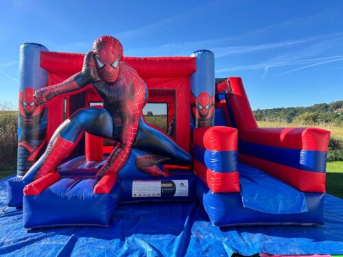 Huepfburg spider man in action mieten